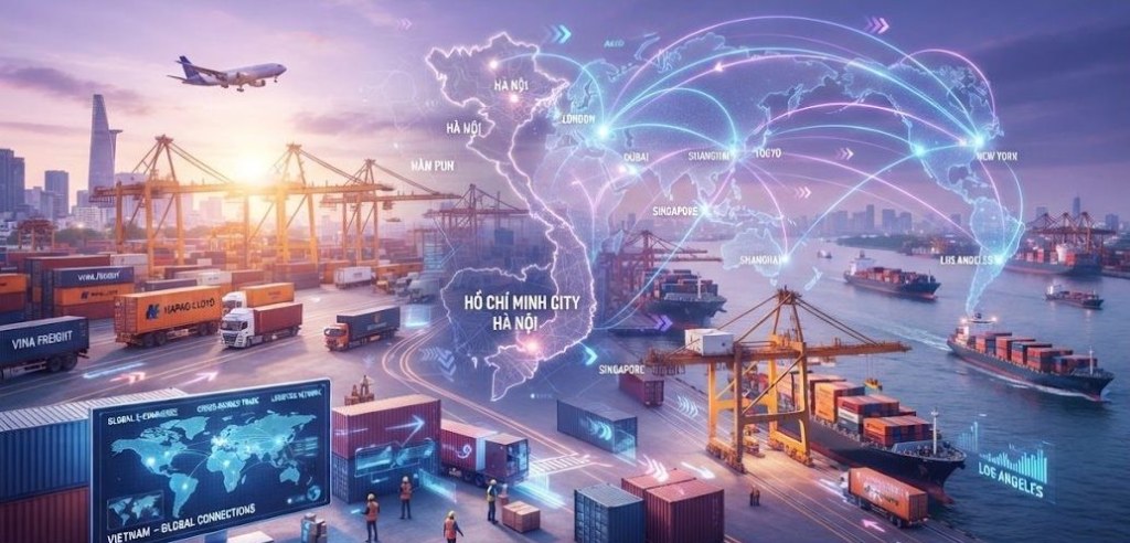 Giao thương quốc tế và mạng lưới thương mại số kết nối Việt Nam với thế giới